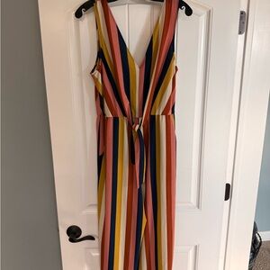 As U Wish Colorful Striped jumpsuit